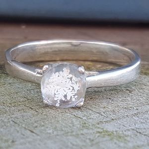 ❄️ Real Snow Flake Ring